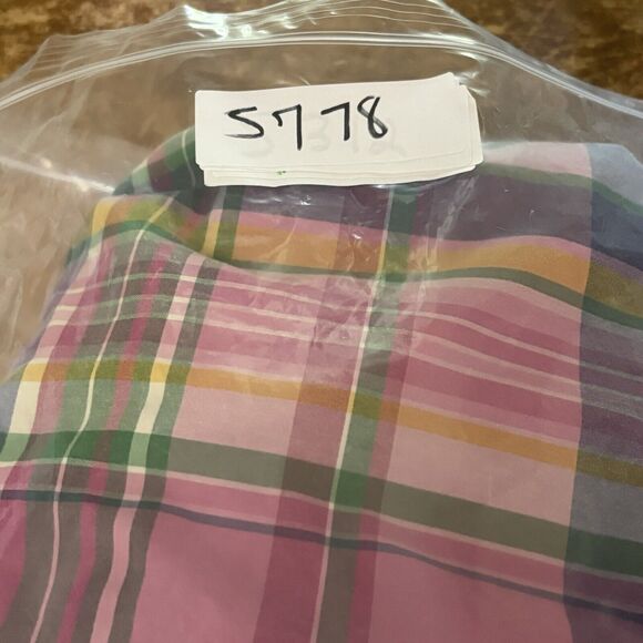 Polo Ralph Lauren Board Shorts‎ Mens 38 Pink Plaid Drawstring Preppy Green Pony - Picture 12 of 16